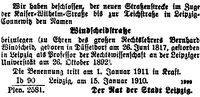 Umbenennung 1910
