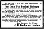 Personal J. B. Limburger jun.